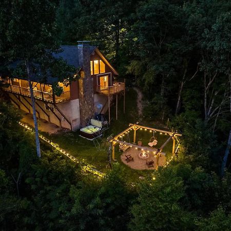 Maggie Valley Cabin With Beautiful Mountain Views, Hottub, Pet Friendly, Gameroom, Fireplace Exteriör bild