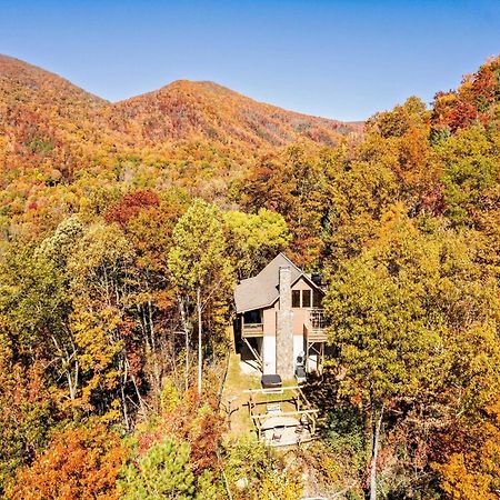 Maggie Valley Cabin With Beautiful Mountain Views, Hottub, Pet Friendly, Gameroom, Fireplace Exteriör bild