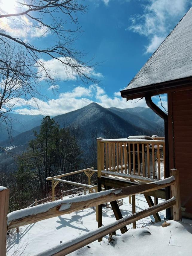 Maggie Valley Cabin With Beautiful Mountain Views, Hottub, Pet Friendly, Gameroom, Fireplace Exteriör bild